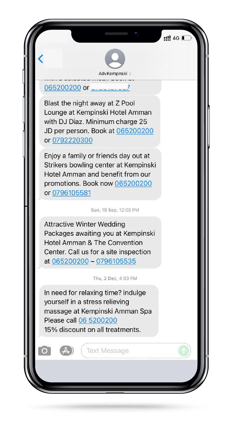 SMS Marketing campaign sample 4